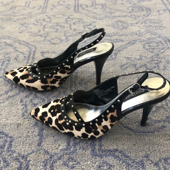 WHBM Animal Print Heels - Picture 3 of 5